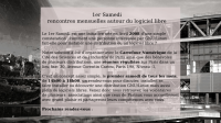 Flyer des premiers samedis du libre